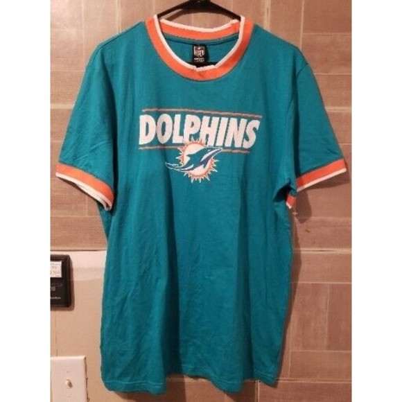 Other - NFL Team Apparel Miami Dolphins Men's Large Shirt Teal Orange NWOT